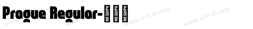 Prague Regular字体转换